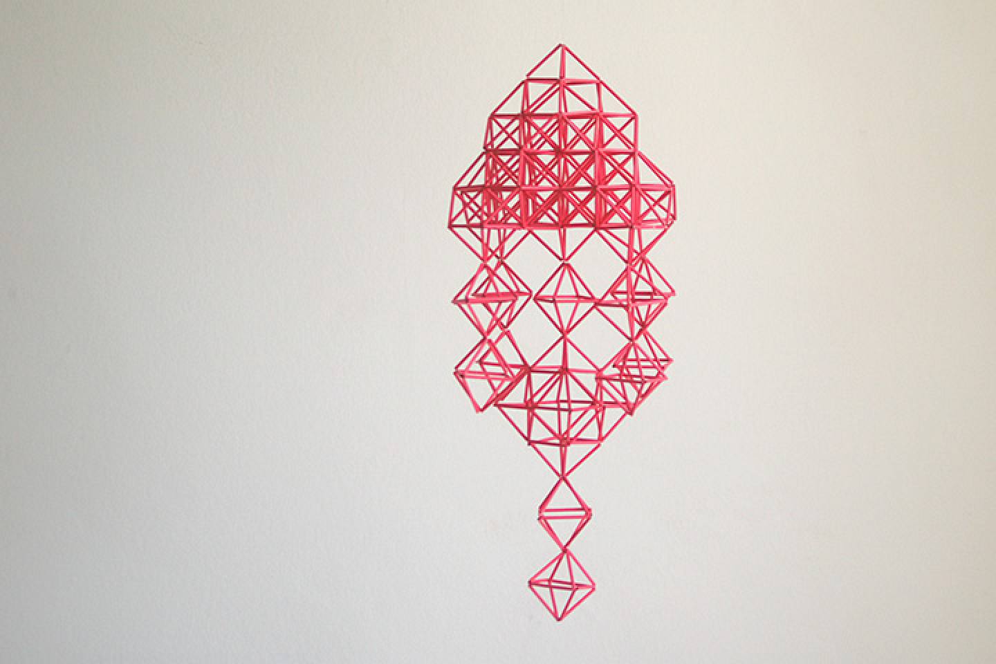 Pink himmeli - stereometric