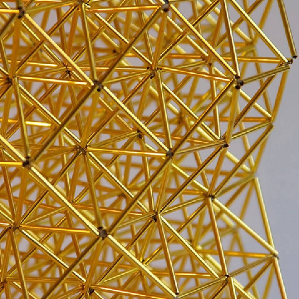 closeup of litttle temple sculpture - stereometric