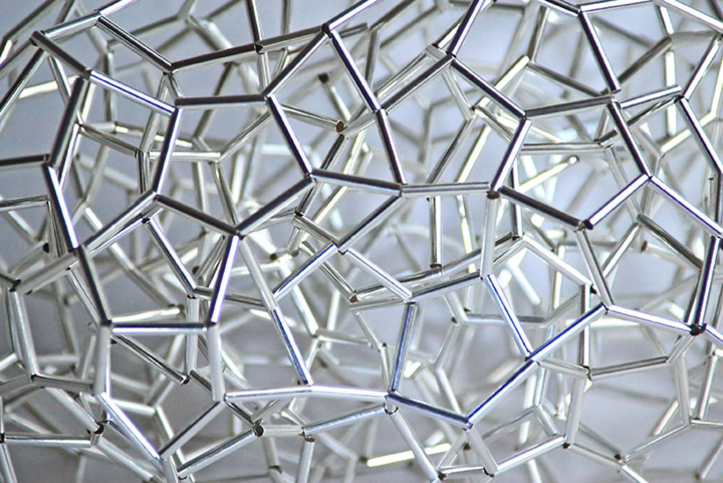 closeup of soft cloud sculpture - stereometric